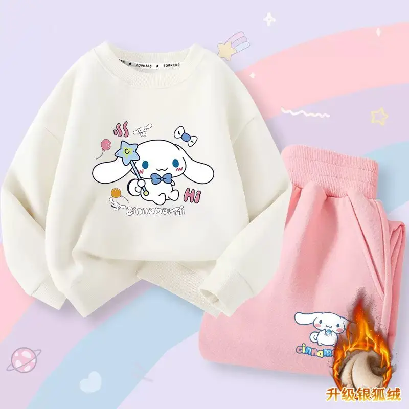Kawaii Miniso Cinnamoroll Boy Girl Korean Kids Clothes Autumn Winter 2023 Children's Top and Bottom Set Anime Clothing Tracksuit
Kawaii Miniso Cinnamoroll Boy Girl Korean Kids Clothes Autumn Winter 2023 Children's Top and Bottom Set Anime Clothing Tracksuit