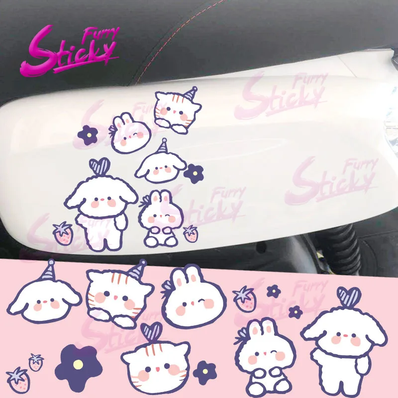 Furry Sticky Cute Rabbit Cartoon Car Sticker Set Anime Car Sticker Decal Car Accessories Bumper Helmet Trunk Laptop Stickers
Furry Sticky Cute Rabbit Cartoon Car Sticker Set Anime Car Sticker Decal Car Accessories Bumper Helmet Trunk Laptop Stickers