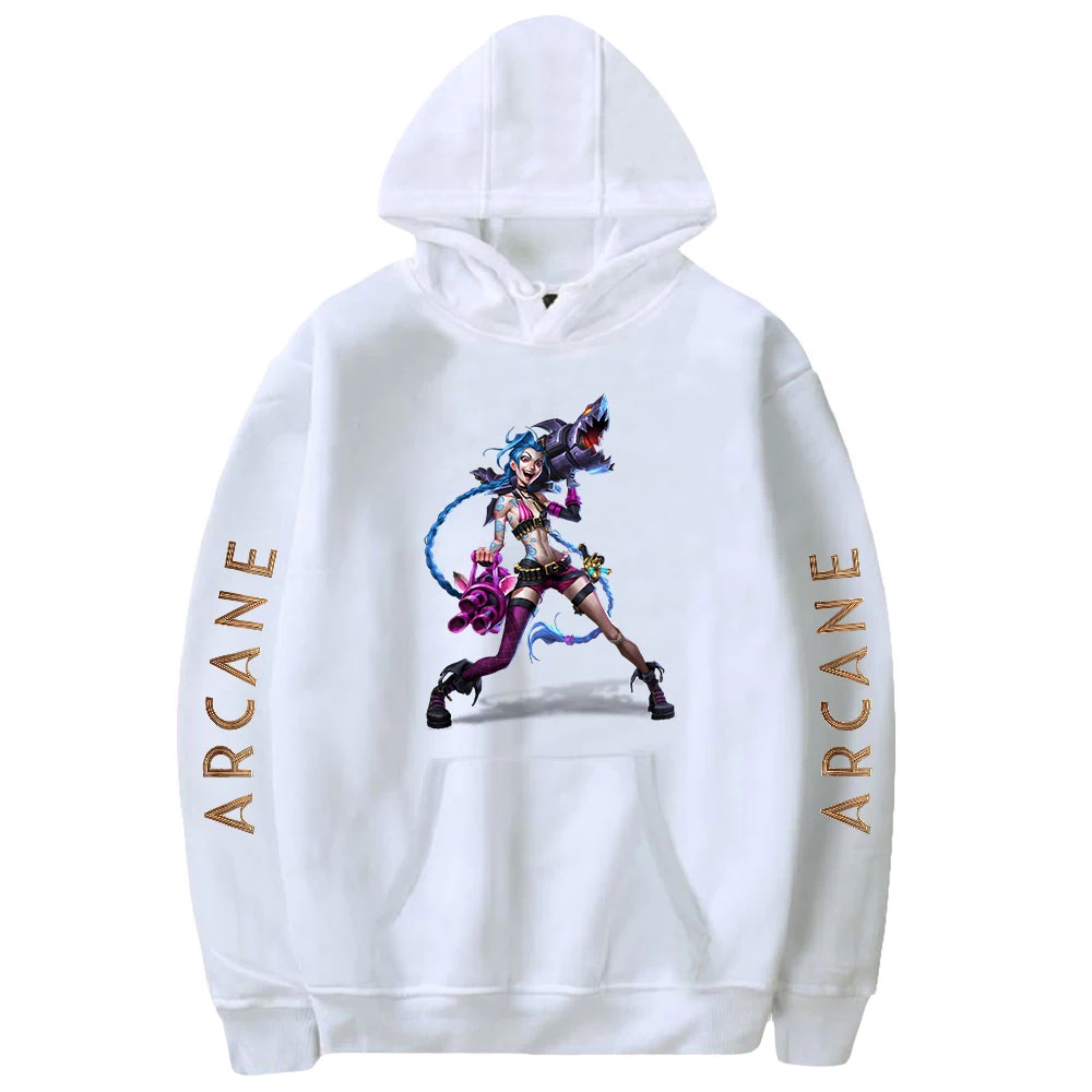 Пуловер Arcane Jinx 2021, модная Толстовка Merch для мужчин и женщин, стиль Харадзюку, хип-хоп, свитшот, одежда для любителей игр на весну и осень
Пуловер Arcane Jinx 2021, модная Толстовка Merch для мужчин и женщин, стиль Харадзюку, хип-хоп, свитшот, одежда для любителей игр на весну и осень