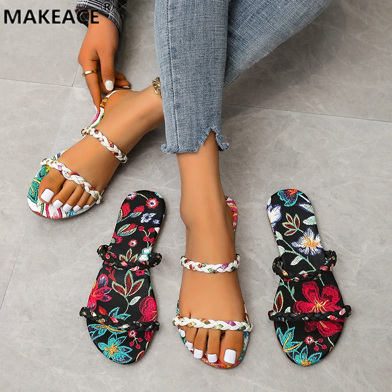 Women's Slippers Summer Open Toe Shoes Fashion Color Matching Flowers Outdoor Beach Sandals 42 Size Women Shoes 2022 New
Women's Slippers Summer Open Toe Shoes Fashion Color Matching Flowers Outdoor Beach Sandals 42 Size Women Shoes 2022 New