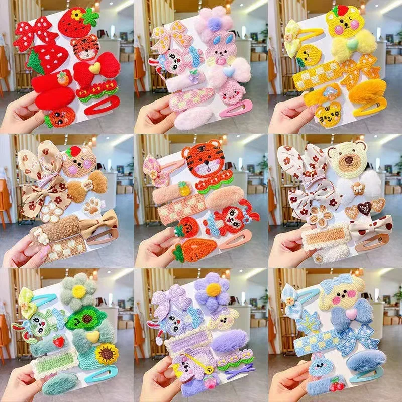 10Pcs/Set Cartoon Animal Plush Hairpins Rabbit Bear Duck Hair BB Clip Pin Women Girl Kid Hairclip Hair Barrettes Hairgrip
10Pcs/Set Cartoon Animal Plush Hairpins Rabbit Bear Duck Hair BB Clip Pin Women Girl Kid Hairclip Hair Barrettes Hairgrip