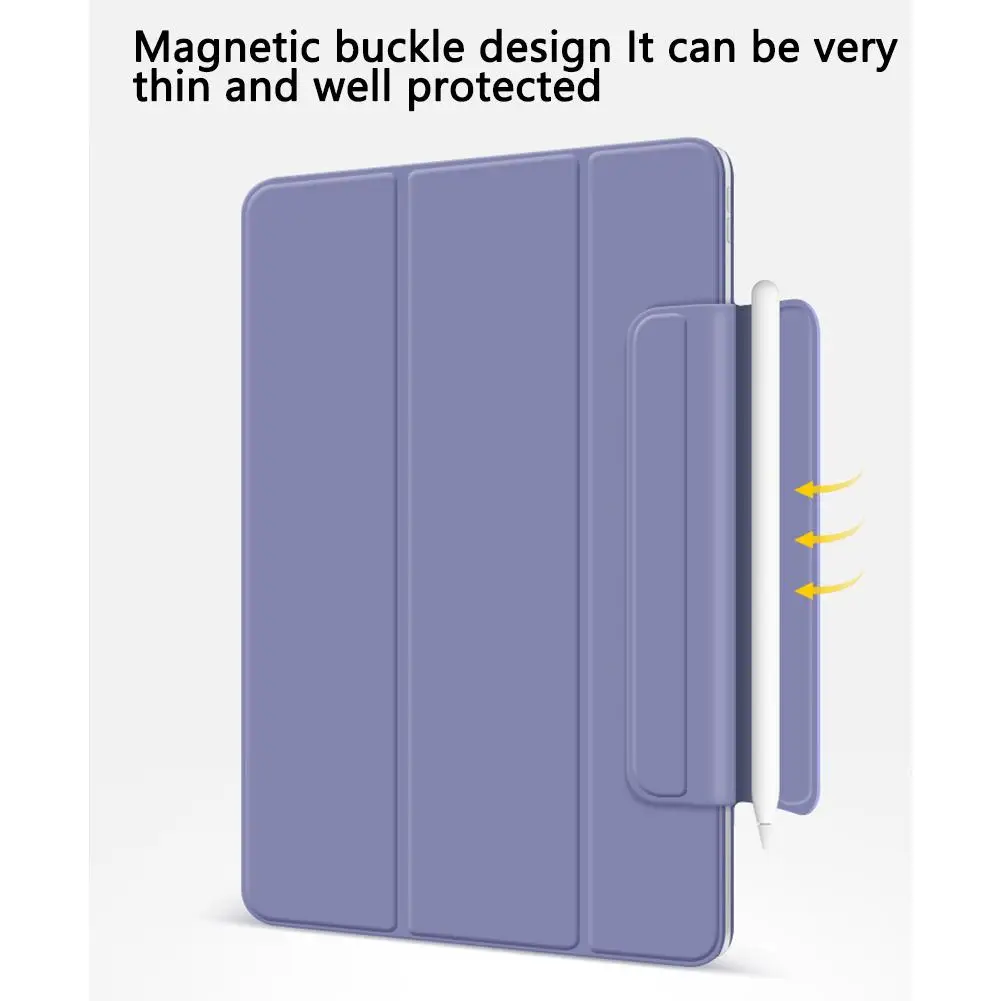 1 Pcs Colored Tablet Pc Case Magnetic Buckle Double Side Clip Protective Cover Compatible For Ipad Air 5/air 4 10.9" Tablet
1 Pcs Colored Tablet Pc Case Magnetic Buckle Double Side Clip Protective Cover Compatible For Ipad Air 5/air 4 10.9" Tablet