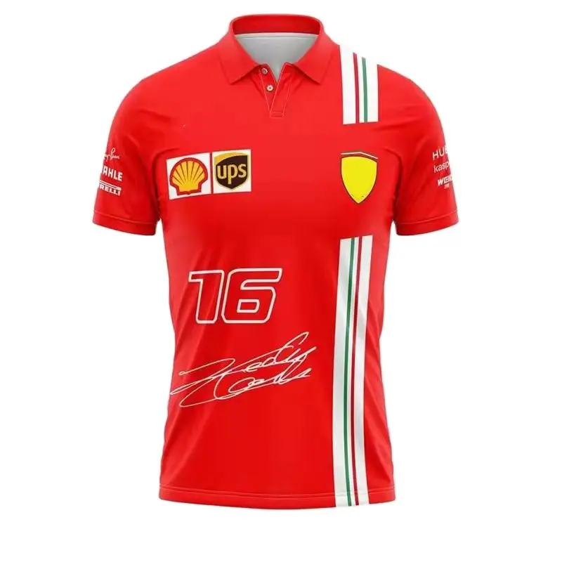 Formula 1 Jersey High Quality Shirt F1 Racing Team 2022 Season Ferrari Lapel Short Sleeve Polo Shirt Men's Fast Polyester Shirt
Formula 1 Jersey High Quality Shirt F1 Racing Team 2022 Season Ferrari Lapel Short Sleeve Polo Shirt Men's Fast Polyester Shirt