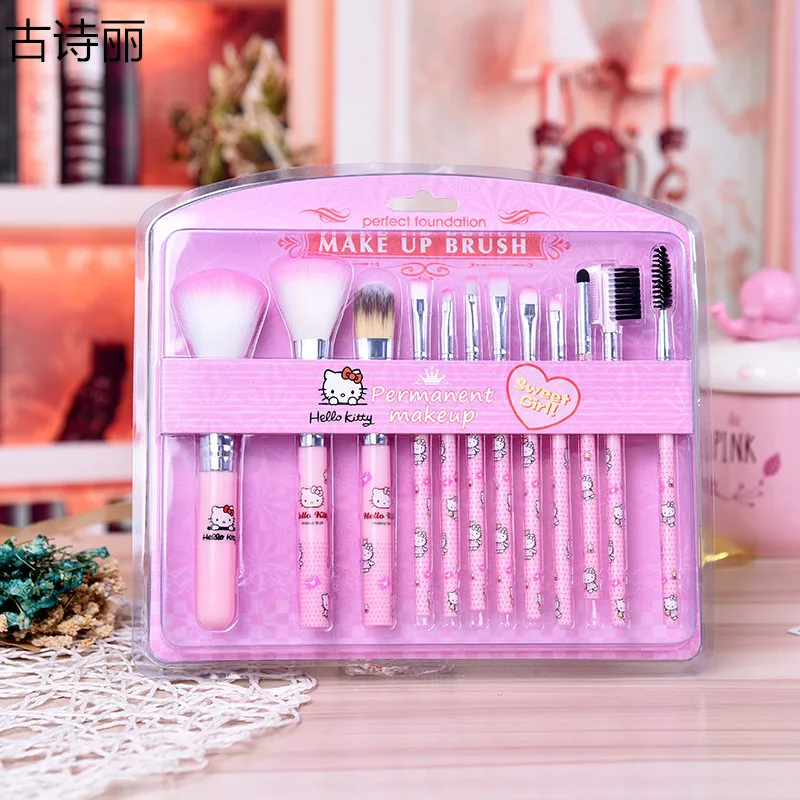 Sanrios Kawaii Anime Hello Kittys Makeup Brush Set of 12 Cute Cartoon Concealer Brush Blush Brush Cosmetic Beauty Tools Girlgift
Sanrios Kawaii Anime Hello Kittys Makeup Brush Set of 12 Cute Cartoon Concealer Brush Blush Brush Cosmetic Beauty Tools Girlgift