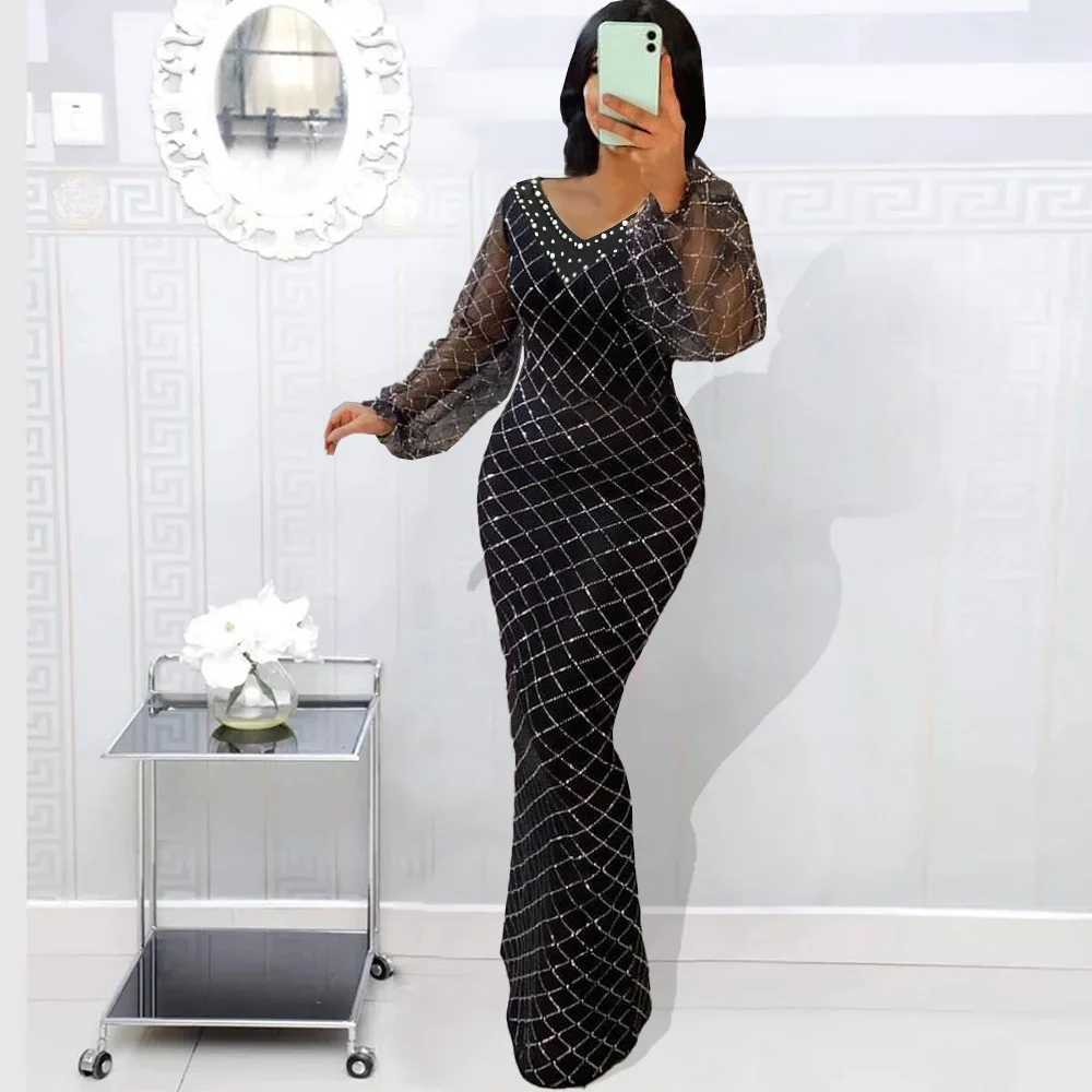 Black African Dresses for Women Dashiki Plus Size Evening Party Long Maxi Dress Robe Africaine Femme Clothes African Dress 4XL
Black African Dresses for Women Dashiki Plus Size Evening Party Long Maxi Dress Robe Africaine Femme Clothes African Dress 4XL