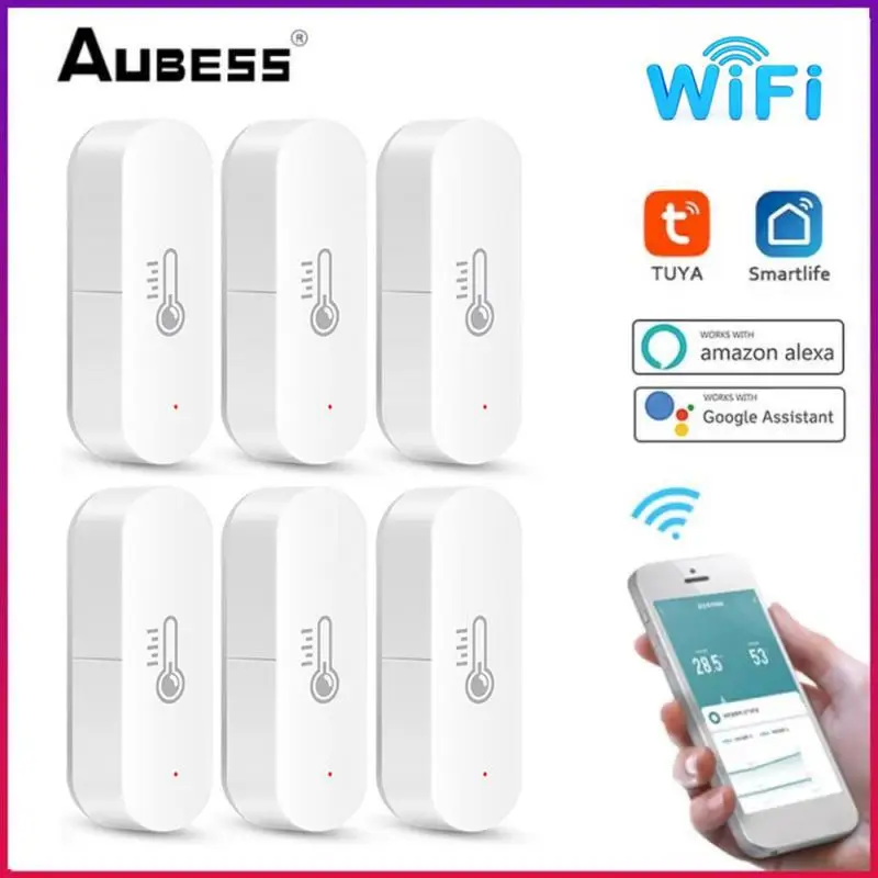 Tuya Smart Temperature And Humidity Sensor WiFi APP Remote Monitor For Smart Home Via SmartLife Work With Alexa Google Assistant
Tuya Smart Temperature And Humidity Sensor WiFi APP Remote Monitor For Smart Home Via SmartLife Work With Alexa Google Assistant