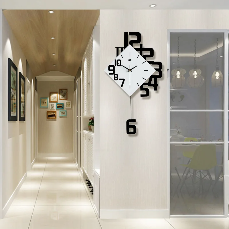 Fashionable Living Room Clock Creative Swing Clock Simple Restaurant Swing Clock Bedroom Silent Wall Watch
Fashionable Living Room Clock Creative Swing Clock Simple Restaurant Swing Clock Bedroom Silent Wall Watch