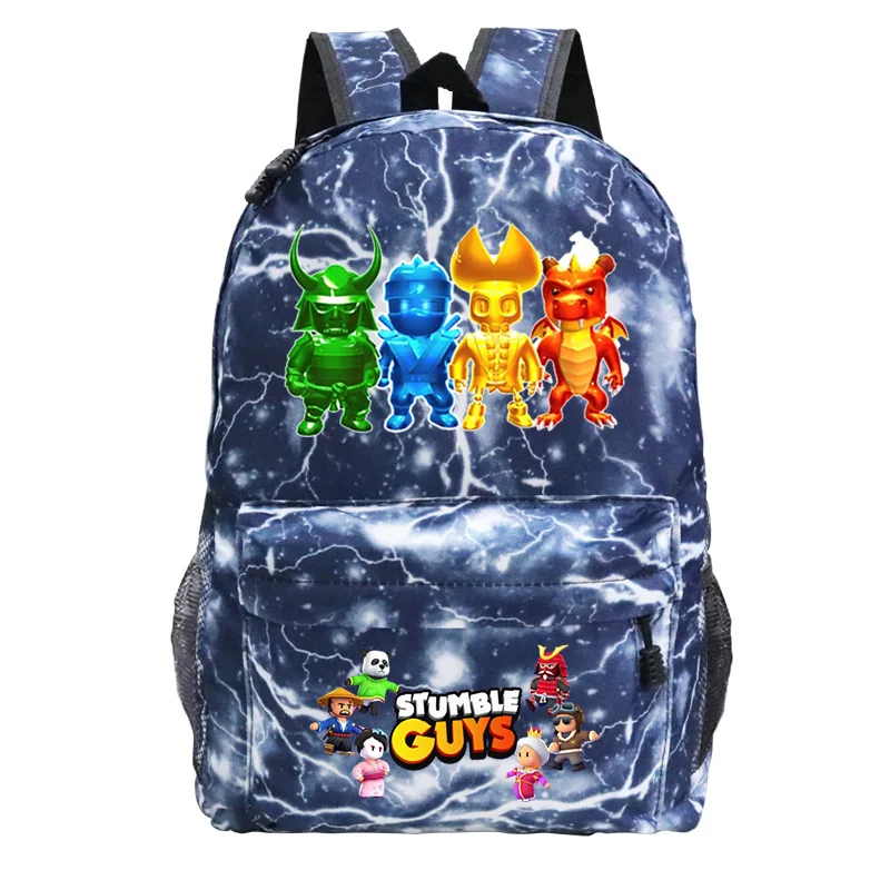 

Hot Games Stumble Guys Boys Girls Shoulder Bags Fashion Kids Casual Outdoor Sports Backpacks Color Variety Oxford Prints Mochila