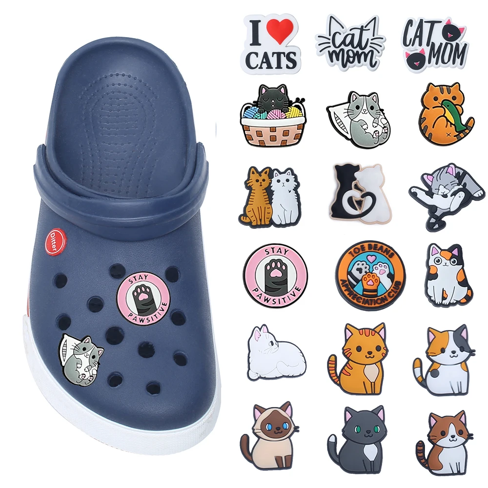 Single sale 1pcs All kinds of Cute Cats Shoe Charms PVC Accessories DIY Shoe Decoration For Croc JIBZ Kids X-mas Gifts
Single sale 1pcs All kinds of Cute Cats Shoe Charms PVC Accessories DIY Shoe Decoration For Croc JIBZ Kids X-mas Gifts