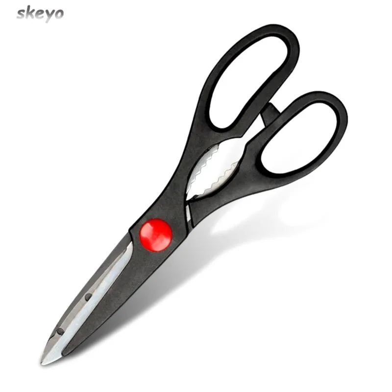 Functional Stainless Steel Kitchen Scissors Domestic Chicken Bone Chicken Fin Shark Bone Walnut Clip Black Kitchen Scissors
Functional Stainless Steel Kitchen Scissors Domestic Chicken Bone Chicken Fin Shark Bone Walnut Clip Black Kitchen Scissors