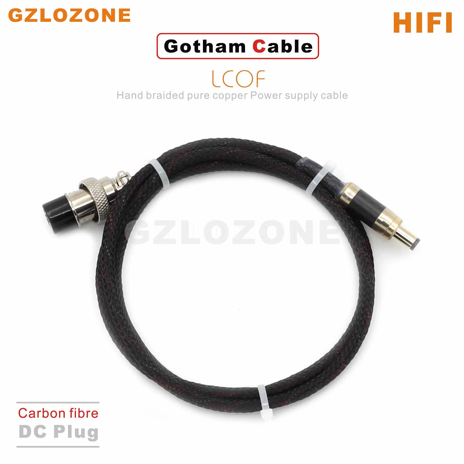 HIFI 1M LX04G Gotham LCOF Audiophile DC cable Carbon fibre 3515/4017/5521/5525 LPS Power supply cable
HIFI 1M LX04G Gotham LCOF Audiophile DC cable Carbon fibre 3515/4017/5521/5525 LPS Power supply cable