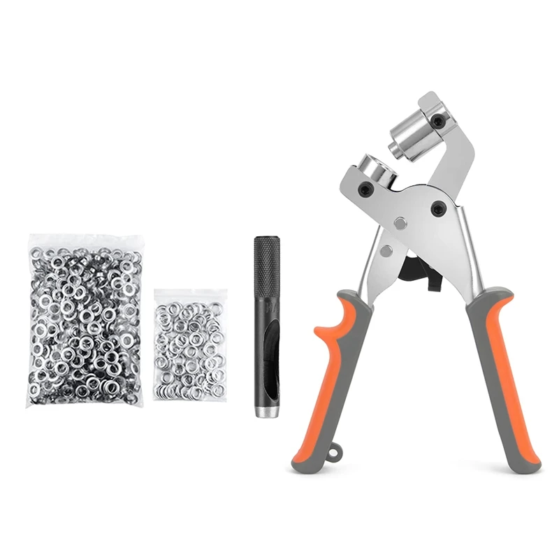 Grommet Tool Kit Manual Grommet Machine As Shown Handheld For Fabric Paper With 500Pcs 3/8 Inch(10Mm) Silver
Grommet Tool Kit Manual Grommet Machine As Shown Handheld For Fabric Paper With 500Pcs 3/8 Inch(10Mm) Silver