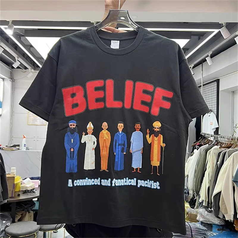 High Street Campus Portrait Letter Print Men's And Women's Round Neck Loose Short Sleeve Shirt kanye
High Street Campus Portrait Letter Print Men's And Women's Round Neck Loose Short Sleeve Shirt kanye