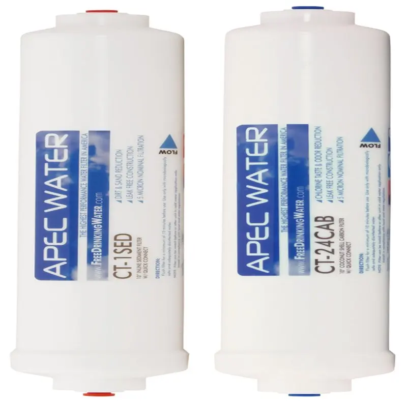 FILTER-SET-QUICK Double Capacity Replacement Filter Set for ultimate Series Reverse Osmosis Water Filter System RO-QUICK90 Stage
FILTER-SET-QUICK Double Capacity Replacement Filter Set for ultimate Series Reverse Osmosis Water Filter System RO-QUICK90 Stage