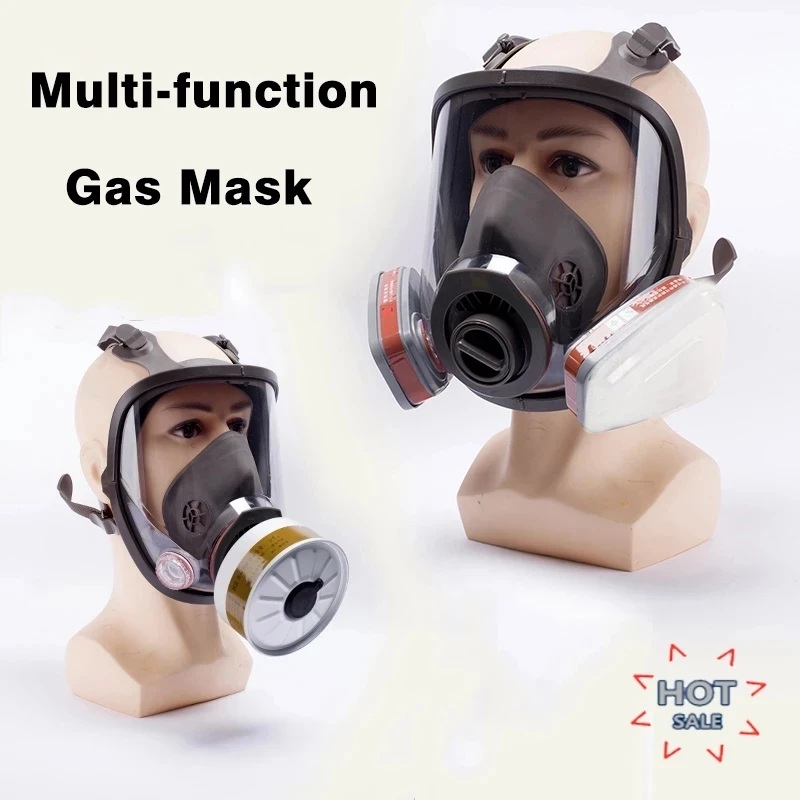 Mascarilla de Gas con filtros multifunción, máscara respiradora completa con ácido/orgánico/amoníaco, pintura química, pesticida
Mascarilla de Gas con filtros multifunción, máscara respiradora completa con ácido/orgánico/amoníaco, pintura química, pesticida