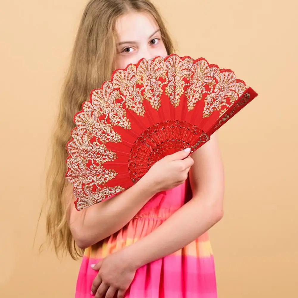 Unique Folding Fan Multipurpose Fine Workmanship Chinese Dance Party Folding Fan Fashion Handheld Fan for Wedding
Unique Folding Fan Multipurpose Fine Workmanship Chinese Dance Party Folding Fan Fashion Handheld Fan for Wedding