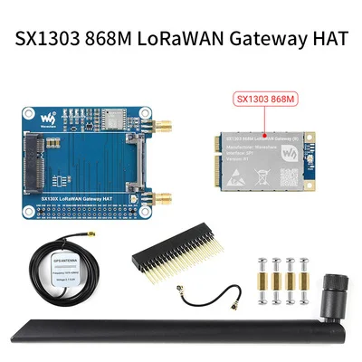 Raspberry Pi LoRaWAN модуль SX1302 SX1303 Mini PCIe 868M 915M Lora Gateway Hat, плата расширения
Raspberry Pi LoRaWAN модуль SX1302 SX1303 Mini PCIe 868M 915M Lora Gateway Hat, плата расширения