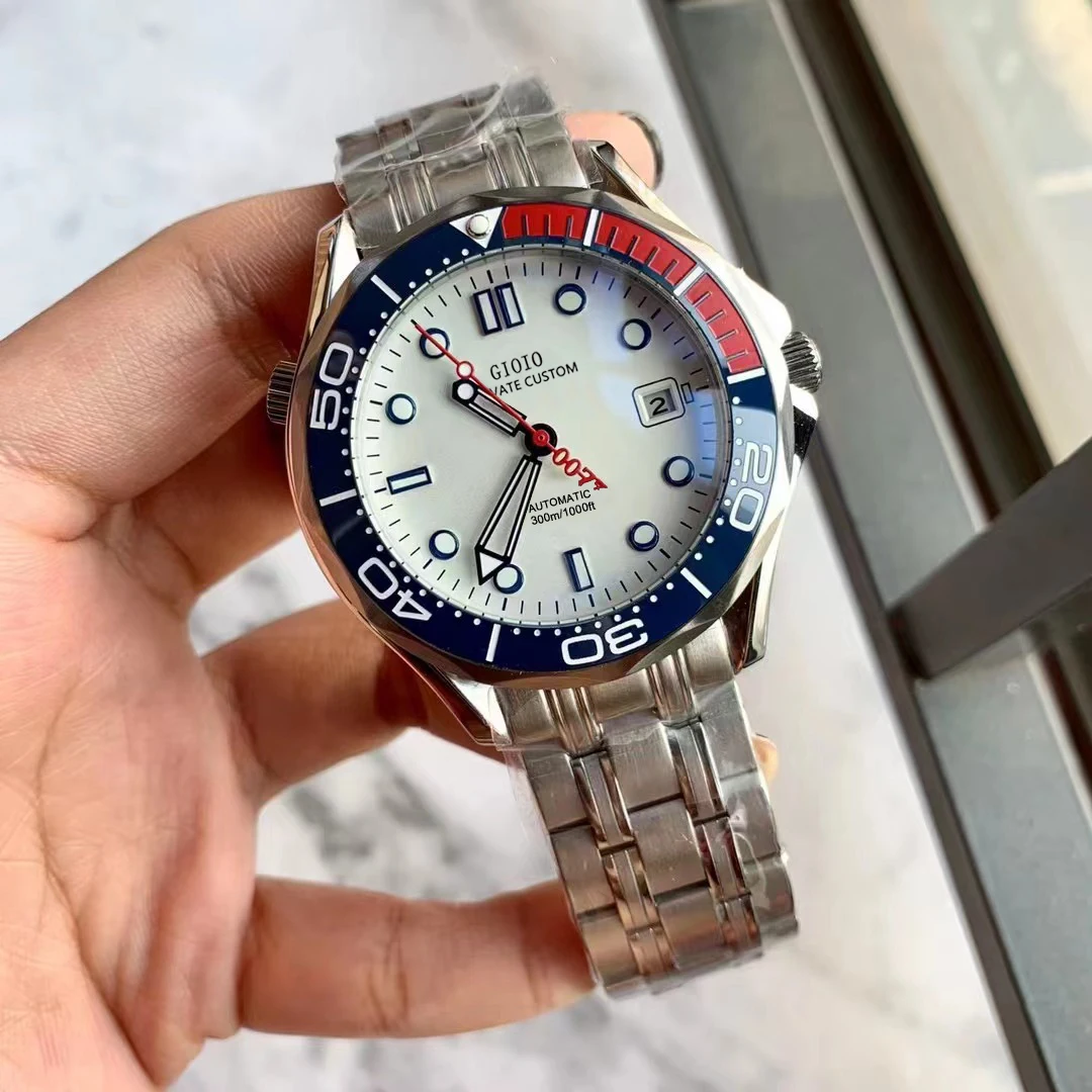 Luxury Mens Automatic Mechanical Watch Black Blue Canvas Stainless Steel Luminous Ceramic White Dial
Luxury Mens Automatic Mechanical Watch Black Blue Canvas Stainless Steel Luminous Ceramic White Dial
