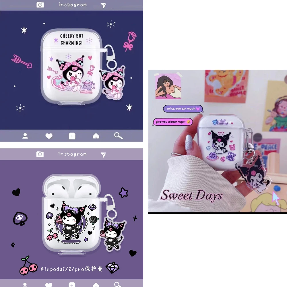Защитный чехол Kawaii Kuromi наушники аниме, мультяшный Мягкий силиконовый прозрачный чехол для наушников Apple Airpods Pro 1/2/3, подарки
Защитный чехол Kawaii Kuromi наушники аниме, мультяшный Мягкий силиконовый прозрачный чехол для наушников Apple Airpods Pro 1/2/3, подарки