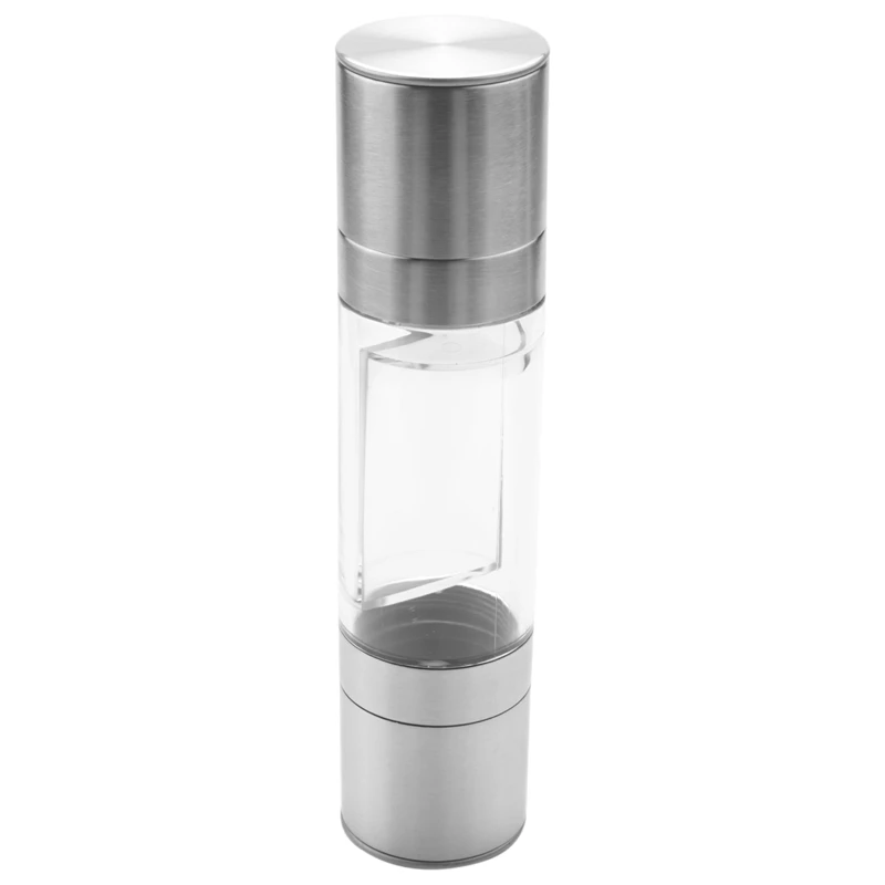 Stainless Steel Salt And Pepper Grinder 2 In 1 Manual Salt & Pepper Mill Shakers Refillable With Dual Adjustable Coarseness And
Stainless Steel Salt And Pepper Grinder 2 In 1 Manual Salt & Pepper Mill Shakers Refillable With Dual Adjustable Coarseness And