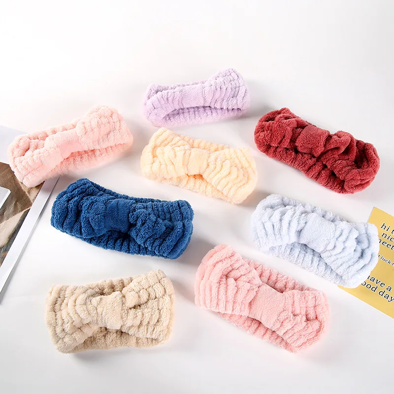 Pure Color Headwear Washing Face Elastic Hair Bands SPA Bath Shower Makeup Hairband Knotted Turban Headwrap DIY Hair Accessories 
Pure Color Headwear Washing Face Elastic Hair Bands SPA Bath Shower Makeup Hairband Knotted Turban Headwrap DIY Hair Accessories