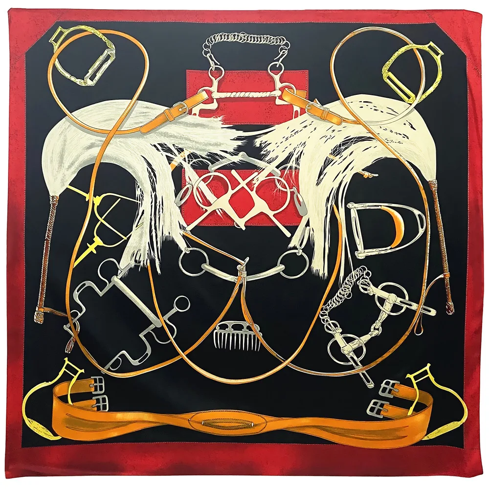 2022 Autumn 130*130cm Retro Brand Women Silk Scarf Bandanna Fashion Belt Pattern Square Hijab Lady Wrap Headband Foulard Muffler
2022 Autumn 130*130cm Retro Brand Women Silk Scarf Bandanna Fashion Belt Pattern Square Hijab Lady Wrap Headband Foulard Muffler