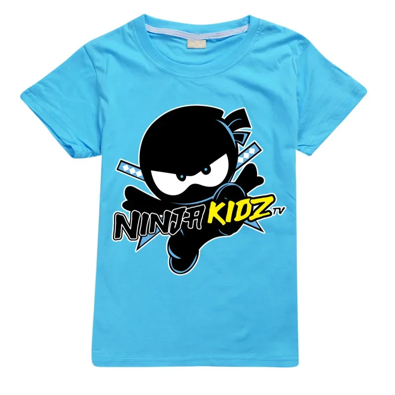 Детская одежда Ninja Kidz B хлопковые футболки с коротким рукавом для сна детские топы
