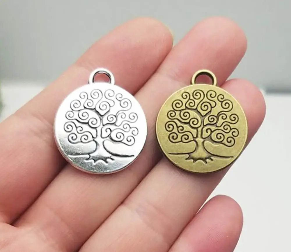 10pcs/lot--24mm Antique Bronze/Silver Plated Tree of Life Charms Pendants DIY Necklace Earring Supplies Jewelry Accessories
10pcs/lot--24mm Antique Bronze/Silver Plated Tree of Life Charms Pendants DIY Necklace Earring Supplies Jewelry Accessories