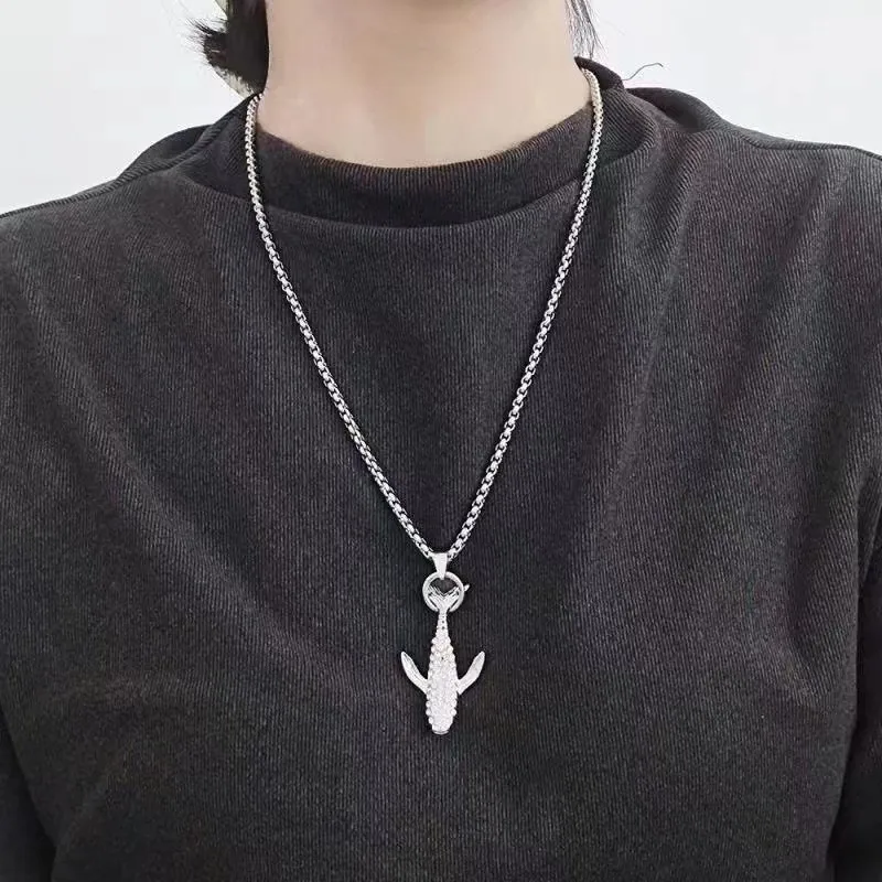 Diamond-encrusted Whale Necklace Female Fashion Simple Hip-hop Personality With Sweater Accessories
Diamond-encrusted Whale Necklace Female Fashion Simple Hip-hop Personality With Sweater Accessories