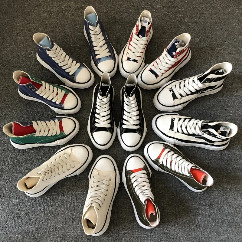 Japanese Fashion Brand MMY Thick Bottom Canvas High Shoes Low Shoes Couple Board Shoes Men's Casual Shoes Men's Women's Sneakers
Japanese Fashion Brand MMY Thick Bottom Canvas High Shoes Low Shoes Couple Board Shoes Men's Casual Shoes Men's Women's Sneakers