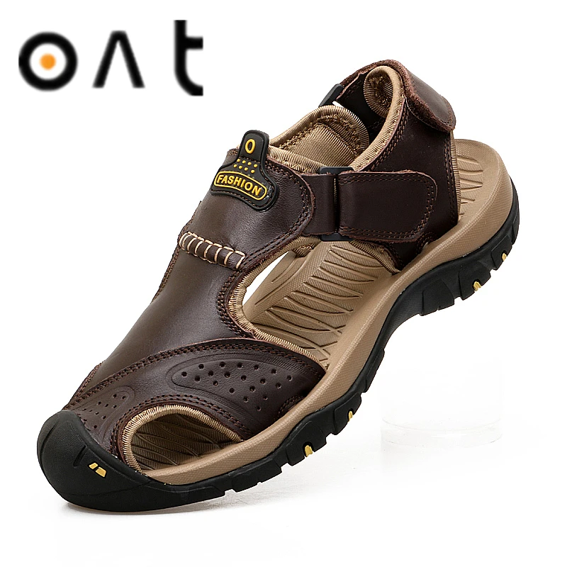 Men's Hiking Shoes Summer Leather Sandals Waterproof Lightweight Sport Sandals 2022 Beach Outdoor Shoes for Male
Men's Hiking Shoes Summer Leather Sandals Waterproof Lightweight Sport Sandals 2022 Beach Outdoor Shoes for Male