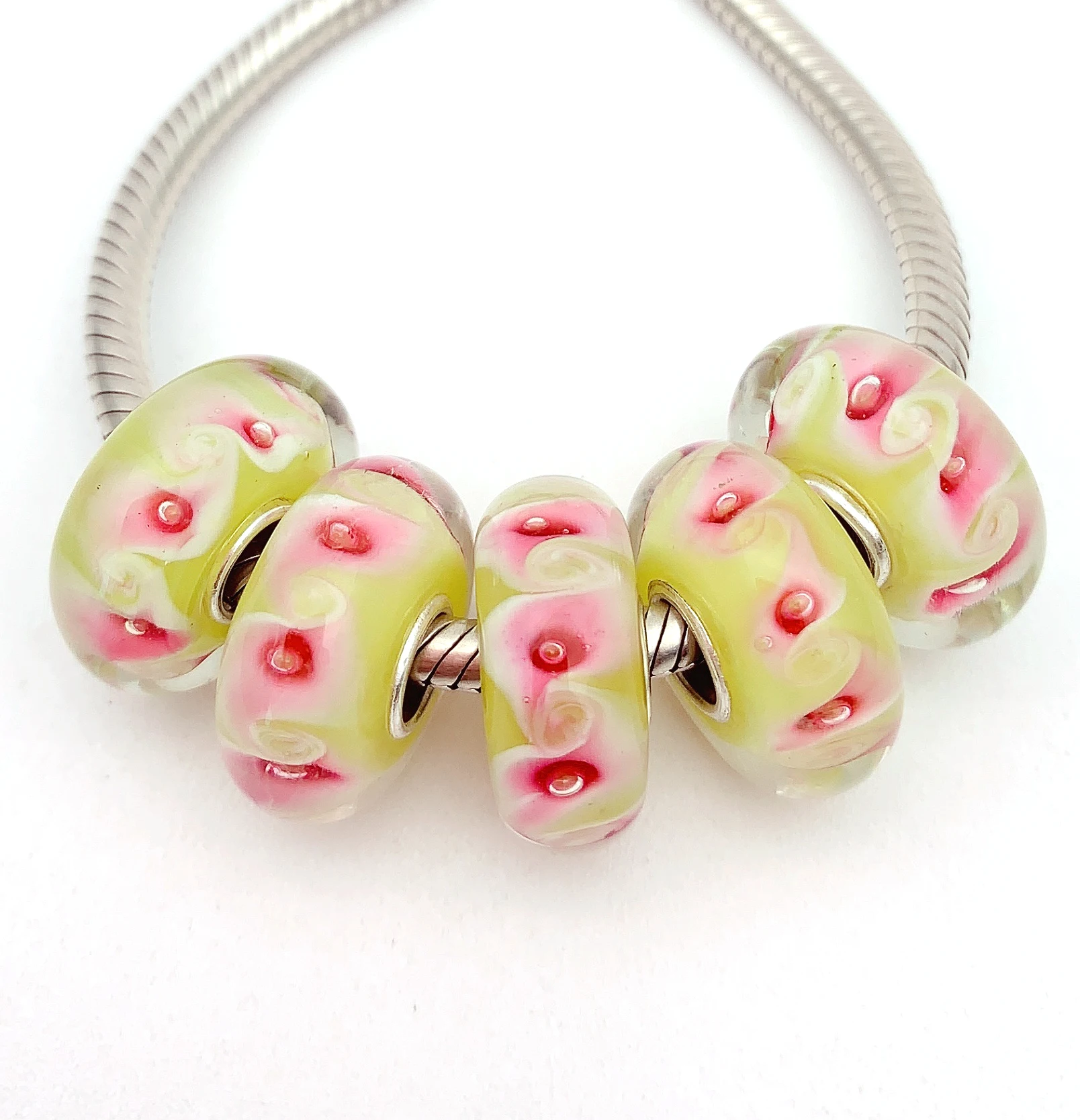 XHYG61 5X 100% Authenticity S925 Sterling Silver Beads Murano Glass beads Fit European Charms Bracelet diy jewelry Lampwork
XHYG61 5X 100% Authenticity S925 Sterling Silver Beads Murano Glass beads Fit European Charms Bracelet diy jewelry Lampwork