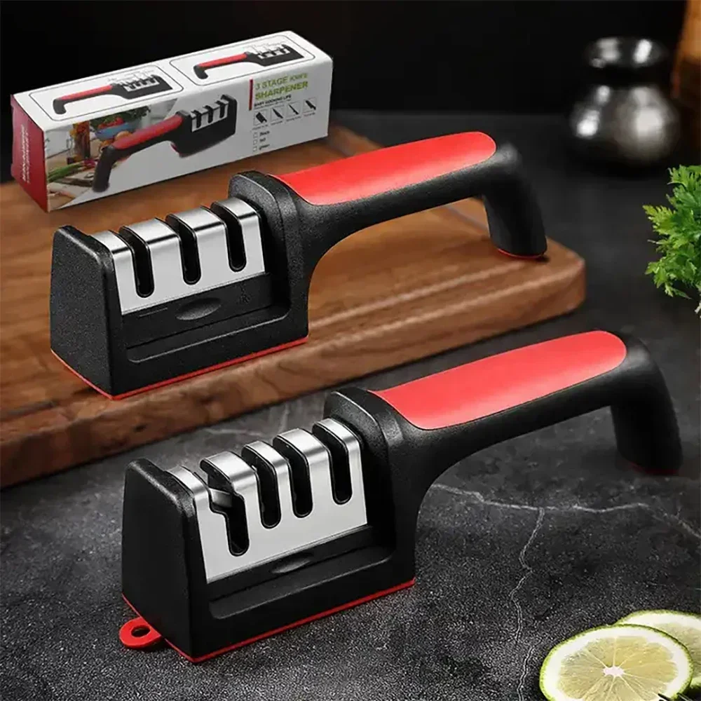 4-Stage Kitchen Knife Sharpener Multifunctional Non-slip Stainless Steel Ceramic Scissors Knife Sharpener Kitchen Accessories
4-Stage Kitchen Knife Sharpener Multifunctional Non-slip Stainless Steel Ceramic Scissors Knife Sharpener Kitchen Accessories