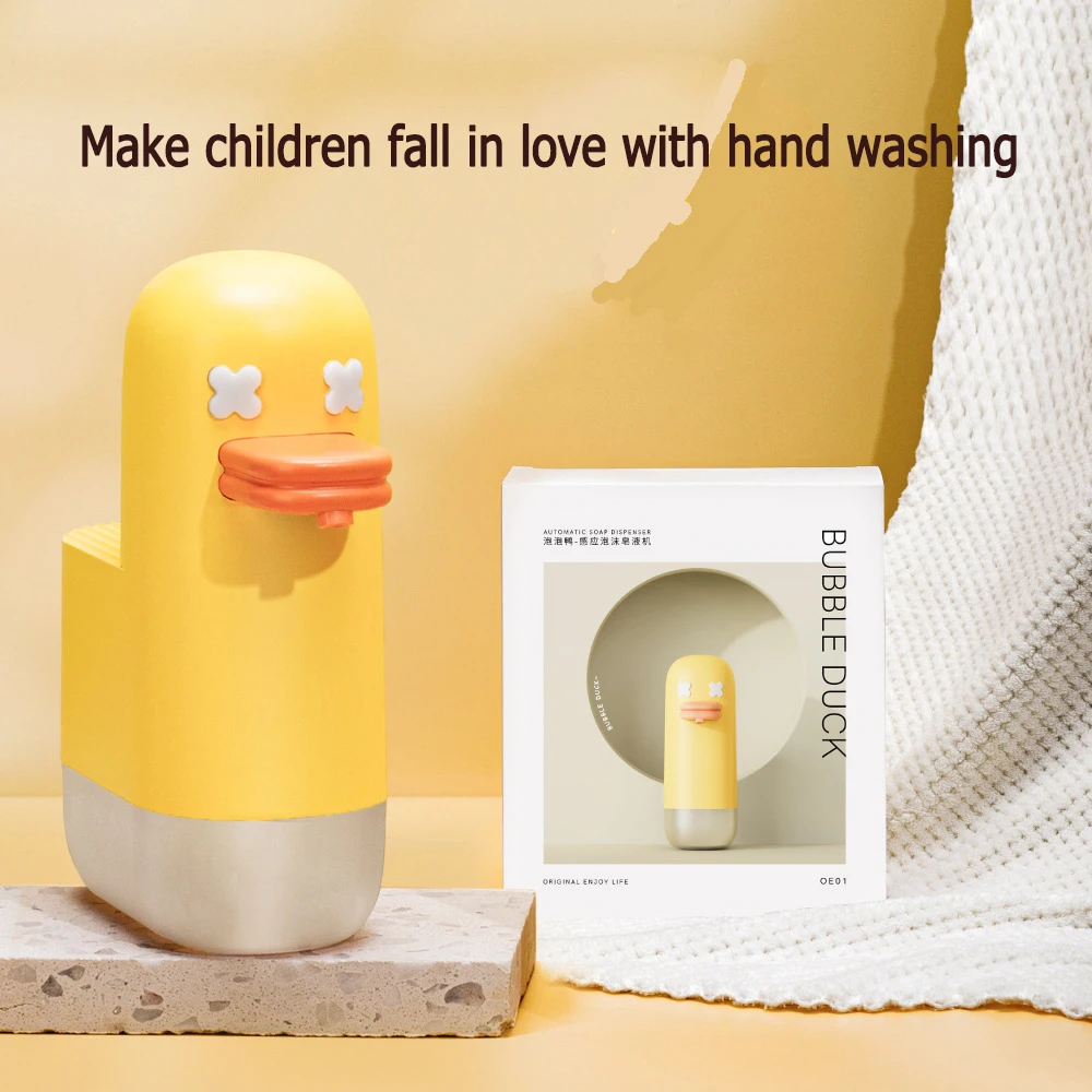 Touchless Automatic Sensor Cute Duck Soap Dispenser Foam USB Charging Smart Sensor Liquid Soap Dispenser Hand Sanitizer Kids Use
Touchless Automatic Sensor Cute Duck Soap Dispenser Foam USB Charging Smart Sensor Liquid Soap Dispenser Hand Sanitizer Kids Use