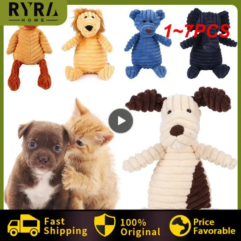 1~7PCS Plush Dog Toy Animals Shape Bite Resistant Squeaky Toys Corduroy Dog Toys for Small Large Dogs Puppy Pets Training
1~7PCS Plush Dog Toy Animals Shape Bite Resistant Squeaky Toys Corduroy Dog Toys for Small Large Dogs Puppy Pets Training