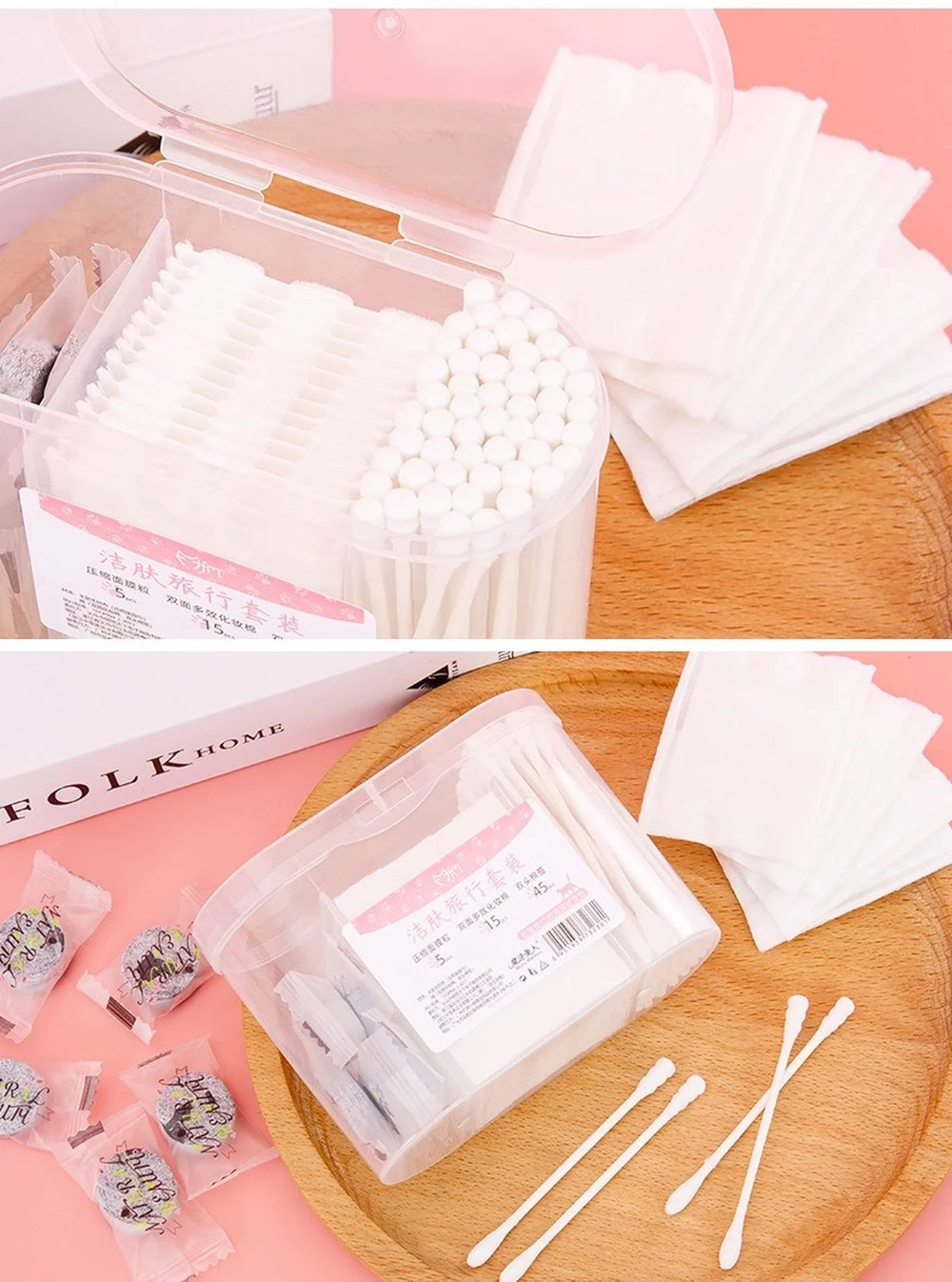 Three-in-One Travel Set Makeup Cotton Compression Mask Cotton Swab Makeup Remover Cotton Pad Beauty Tools
Three-in-One Travel Set Makeup Cotton Compression Mask Cotton Swab Makeup Remover Cotton Pad Beauty Tools