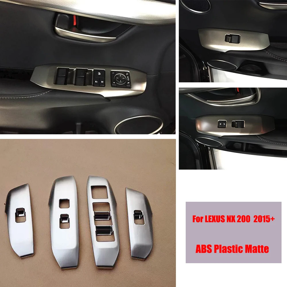 For Lexus NX 200 2015 2016 ABS Matte Car Door Window glass Lift Control Switch Panel Cover Trim Sticker Car Styling Accessories
For Lexus NX 200 2015 2016 ABS Matte Car Door Window glass Lift Control Switch Panel Cover Trim Sticker Car Styling Accessories