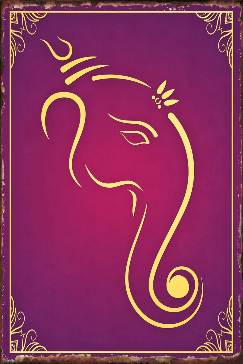 Lord Ganesh Purple Yellow Tin Sign Tin Plates Wall Decor Room Decoration Retro Vintage Metal Sign For Club Man Cave Cafe Pub
Lord Ganesh Purple Yellow Tin Sign Tin Plates Wall Decor Room Decoration Retro Vintage Metal Sign For Club Man Cave Cafe Pub