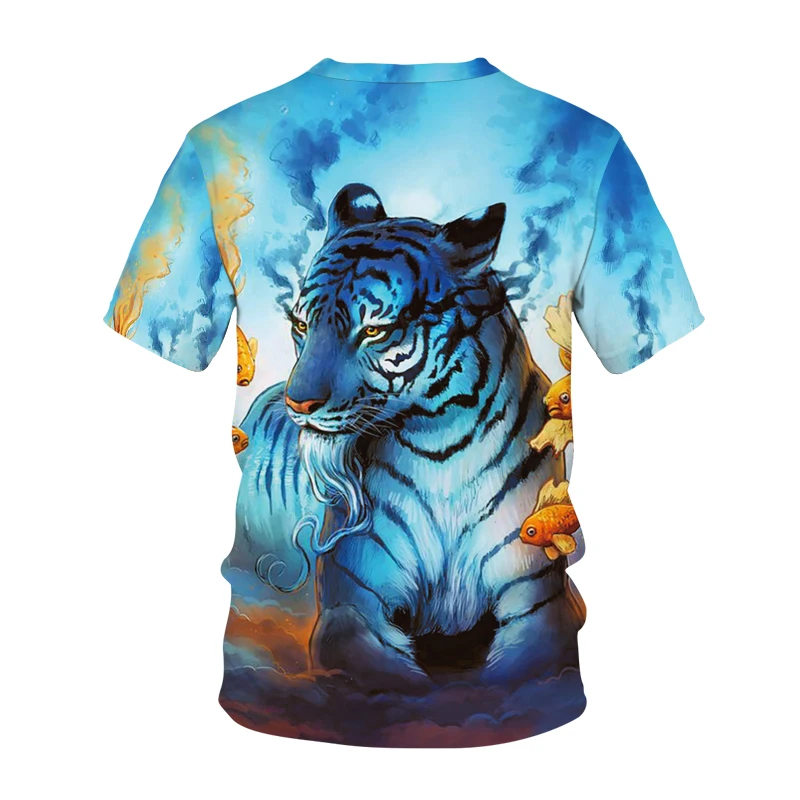 Animal tiger cat 3D printing fun printing T-shirt children's T-shirt fashion casual cartoon T-shirt boys and girls children's cl
Animal tiger cat 3D printing fun printing T-shirt children's T-shirt fashion casual cartoon T-shirt boys and girls children's cl