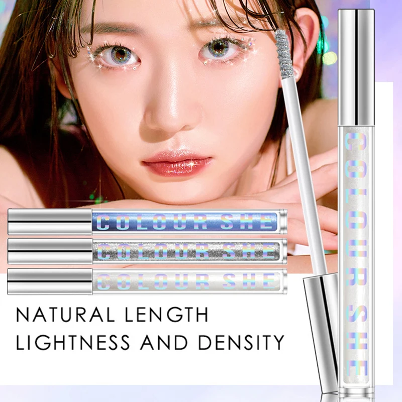 Female Makeup 3Color Diamond Shiny Mascara Waterproof Curling Thick Volume Eyelash Extension Quick Dry Glitter Mascara Cosmetics
Female Makeup 3Color Diamond Shiny Mascara Waterproof Curling Thick Volume Eyelash Extension Quick Dry Glitter Mascara Cosmetics