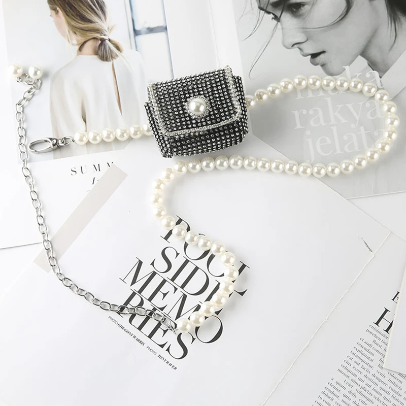 Diamond Mini Female Bag Clothing Decoration Belt Bags Designer Luxury Purses Flip Pearl Chain Women's Shoulder Crossbody Bags
Diamond Mini Female Bag Clothing Decoration Belt Bags Designer Luxury Purses Flip Pearl Chain Women's Shoulder Crossbody Bags
