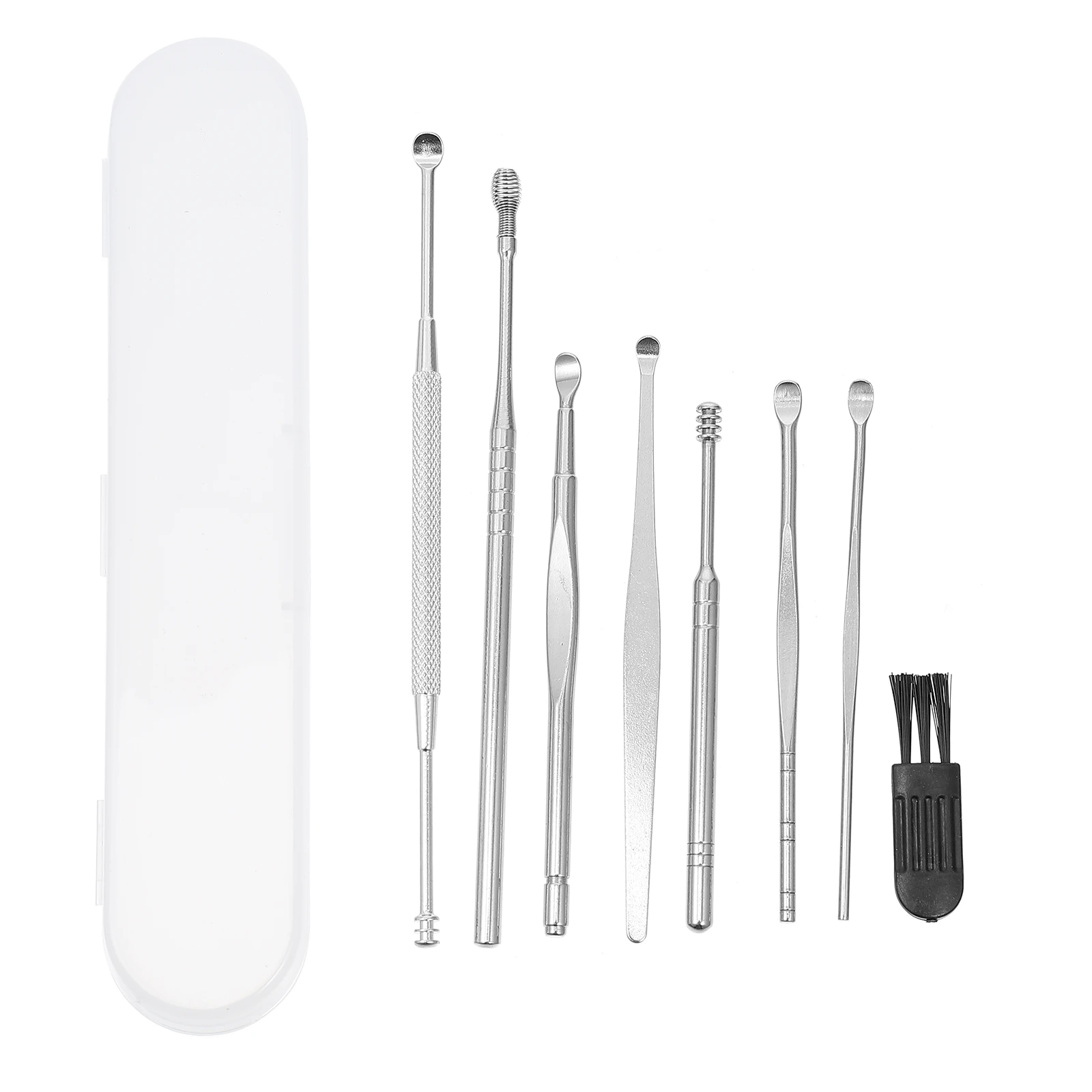 1 Набор инструментов для чистки ушей из нержавеющей стали с пластиковой коробкой (серебристый)
1 Набор инструментов для чистки ушей из нержавеющей стали с пластиковой коробкой (серебристый)