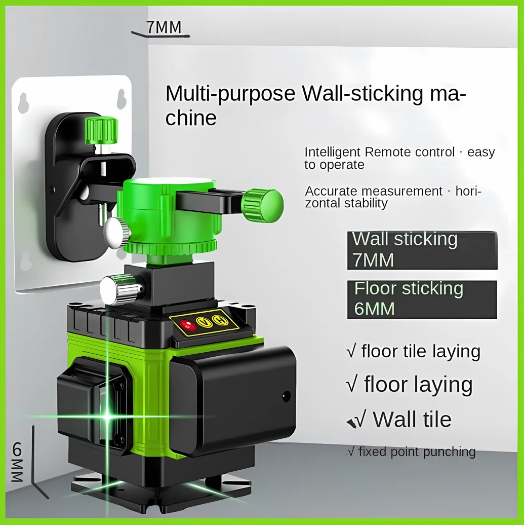 2023 NEW 4D 16 Lines Laser Level 3° Self-leveling USB Rechargeable Lithium Battery Leveling Tool with Horizontal Tilt Lines
2023 NEW 4D 16 Lines Laser Level 3° Self-leveling USB Rechargeable Lithium Battery Leveling Tool with Horizontal Tilt Lines
