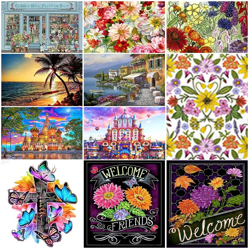 5D DIY Landscape Diamond Painting Castle Landscape Full Round Flower Embroidery Mosaic Seaside Cross Stitch Kits Home Decor Gift
5D DIY Landscape Diamond Painting Castle Landscape Full Round Flower Embroidery Mosaic Seaside Cross Stitch Kits Home Decor Gift