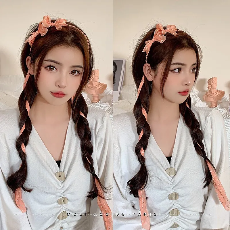 Super Fairy Retro Streamer Headband Independently Packaged Cute Temperament Wild Double Bow Geometric Braid Hair Accessories
Super Fairy Retro Streamer Headband Independently Packaged Cute Temperament Wild Double Bow Geometric Braid Hair Accessories