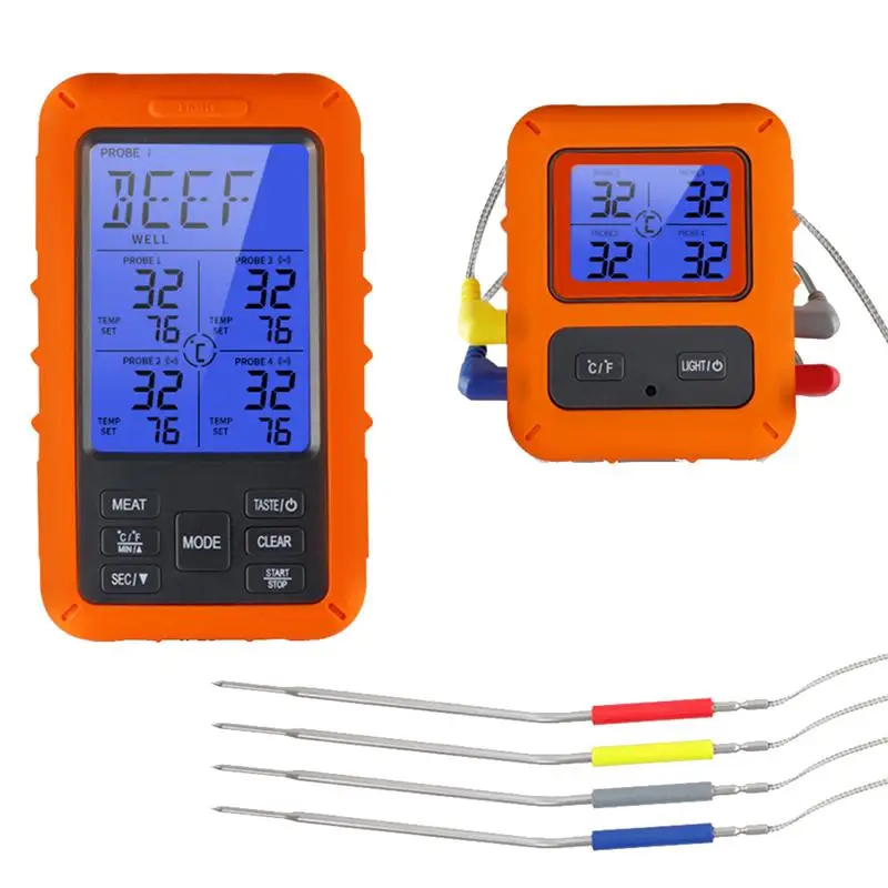 1pc Thermometer Digital Digital Wireless Double Fork Touch Screen Accurate Kitchen Thermometer Measuring Tool
1pc Thermometer Digital Digital Wireless Double Fork Touch Screen Accurate Kitchen Thermometer Measuring Tool