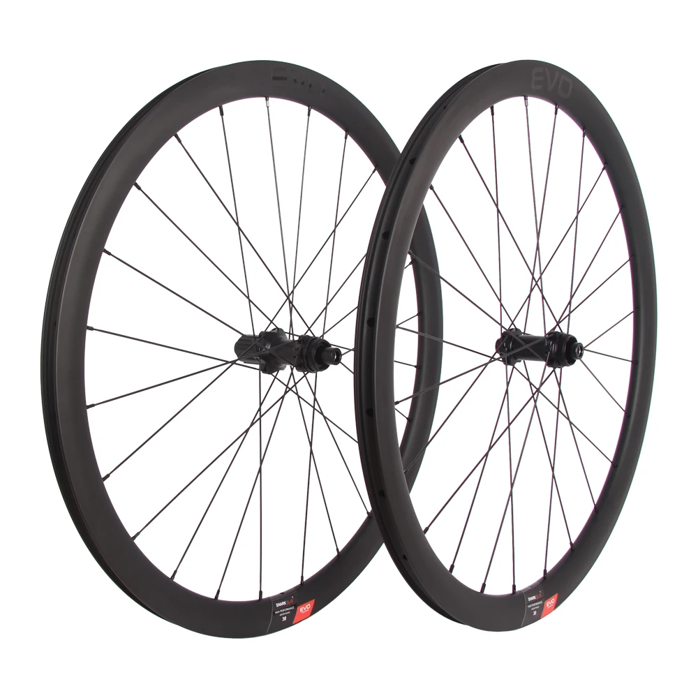 

Комплект колес для велосипеда SHARK WHEELS EVO, сертификация UCI, UD, 700C, дорожный велосипед, 28C, карбоновый бескамерный обод колеса 33 мм