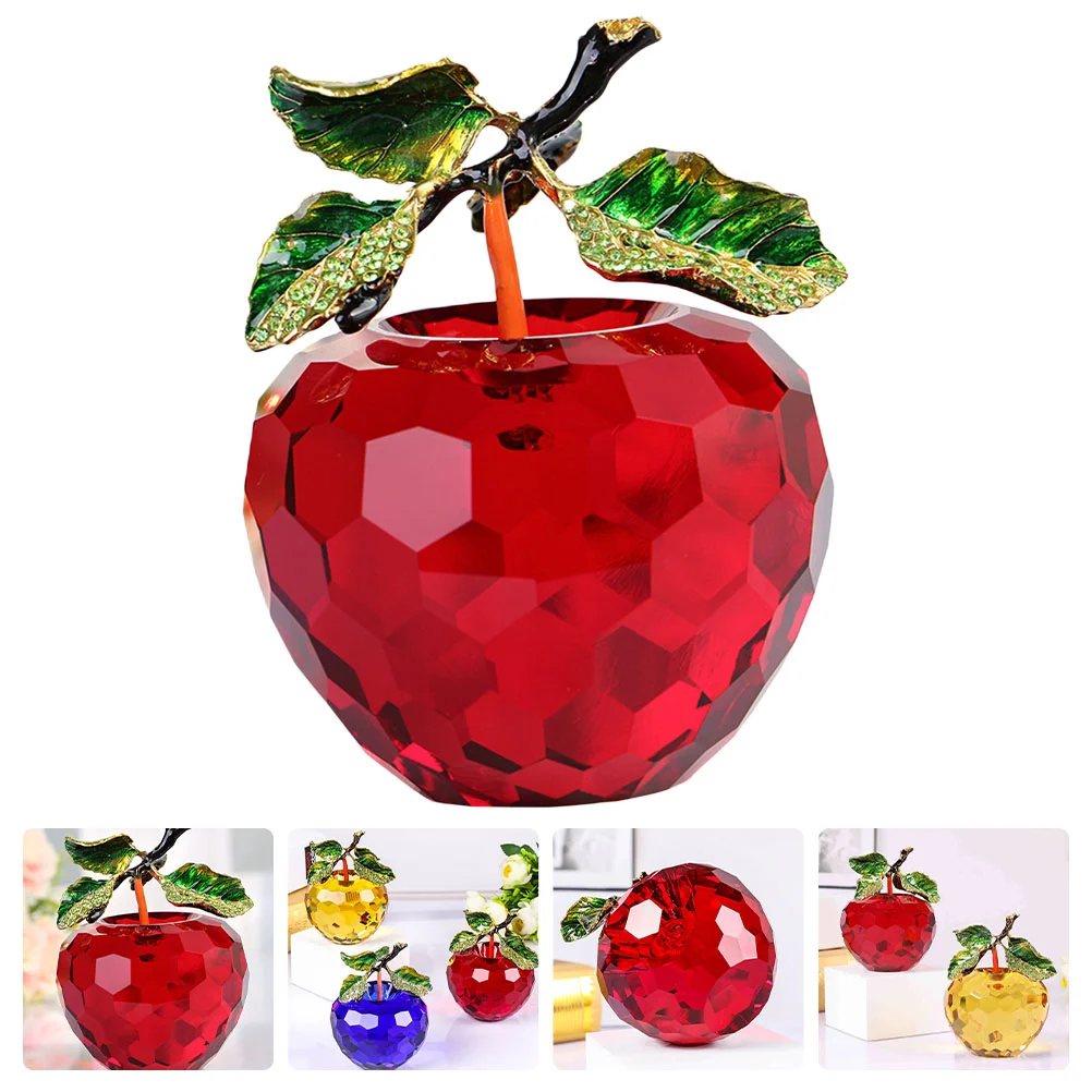 Apple Crystal Glass Fruit Figurine Decor Ornament Paperweight Desktop Christmasredsculpture Artificial Statue Gifts Shui Feng
Apple Crystal Glass Fruit Figurine Decor Ornament Paperweight Desktop Christmasredsculpture Artificial Statue Gifts Shui Feng