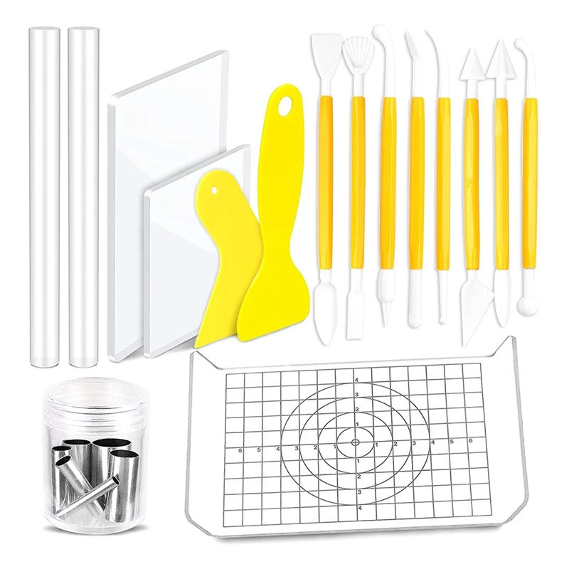 22Pcs Clay Tool Set Circle Shape Cutter Plastic Polymer Clay Shaping Tool For Clay Pottery Craft DIY Making
22Pcs Clay Tool Set Circle Shape Cutter Plastic Polymer Clay Shaping Tool For Clay Pottery Craft DIY Making