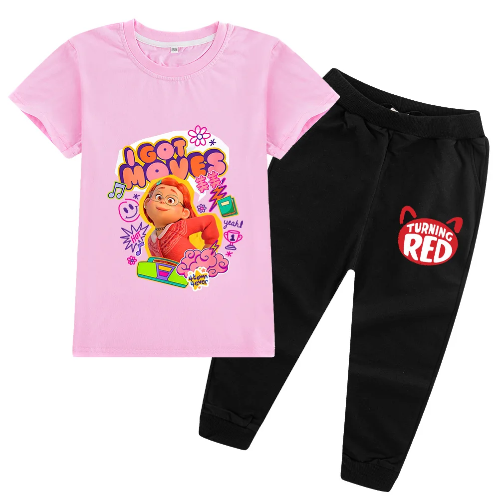 2022 New Disney Summer Turning Red Cartoon Printing Boys and Girls Short-Sleeved T-Shirt + Trousers Suit Two-Piece Set
2022 New Disney Summer Turning Red Cartoon Printing Boys and Girls Short-Sleeved T-Shirt + Trousers Suit Two-Piece Set